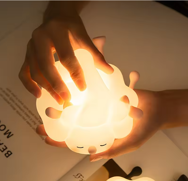 Lampe LED rechargeable USB en silicone sous forme d'un petit mouton, pour Enfant et Adult
